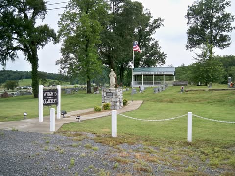 Wright's Cemetery entrance