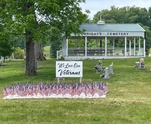 Veterans flags display